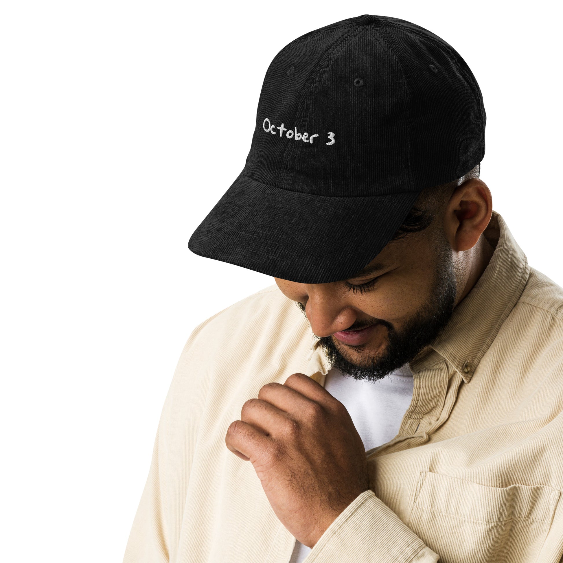October 3 Vintage Corduroy Cap Inspired by Taylor Swift | The Life of a Showgirl Hat, Perfect Gift for Fans