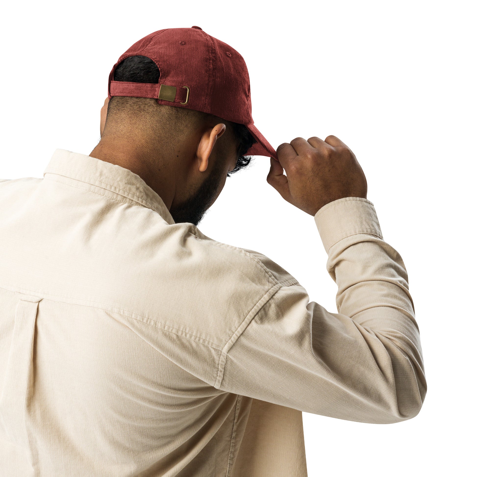Middle Child Embroidered Corduroy Cap